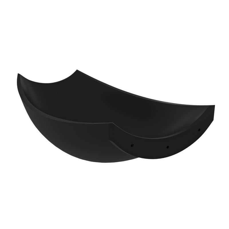 70.75'' x 33.5'' Soaking Resin Bathtub, Black