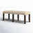 Amid Polyester Blend Upholstered Bench