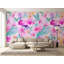 Panneau de papier peint floral rose vif L 8,33 pi x l 100 po, l 125 po x H 125 po, adhésif en vinyle-605129159-605129152