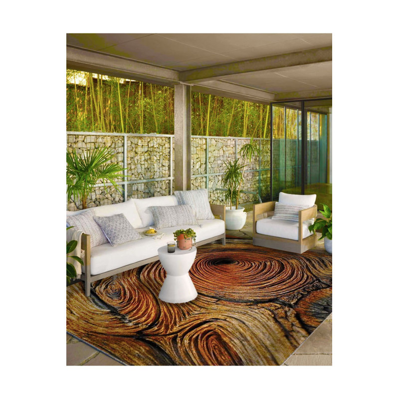 Tapis tissé à motif lavable, Sous-tapis carré 3 pi 3 po inclus