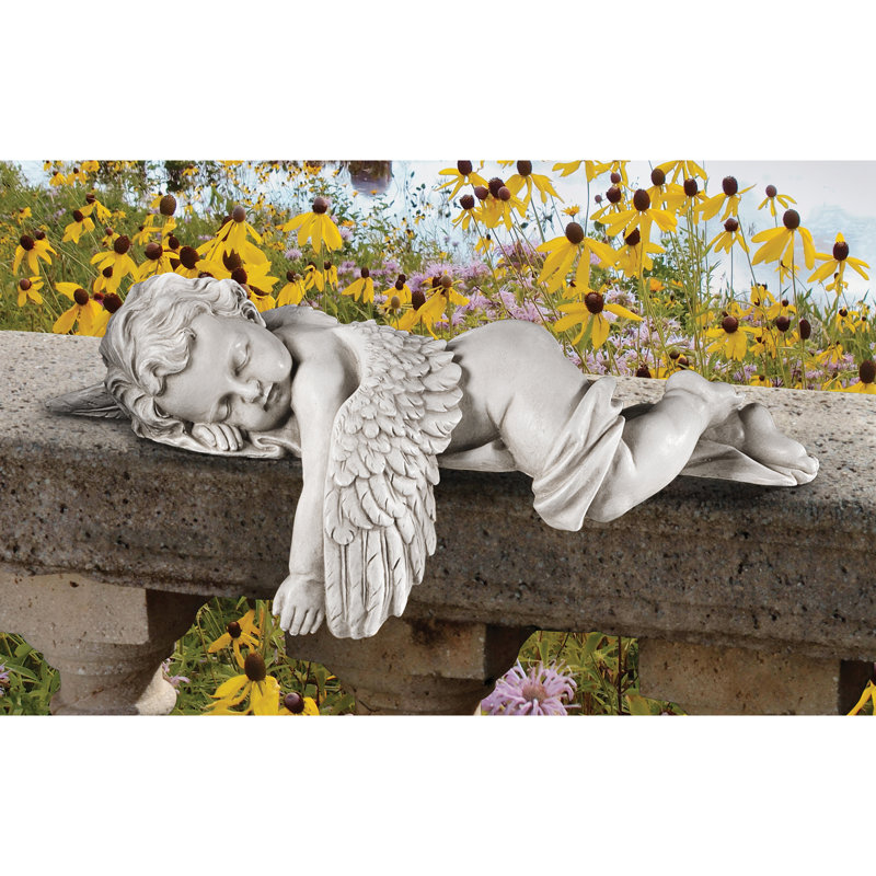 Sleepy Time Baby Angel Statue