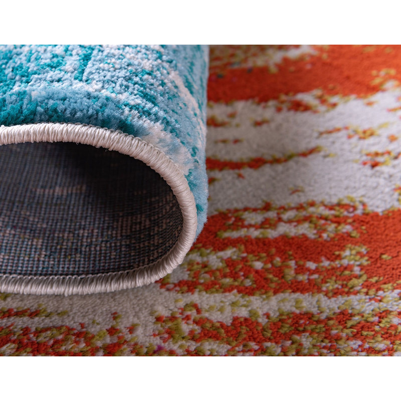 Lisamaria Abstract Indoor Rug, Rectangle 4' x 6'