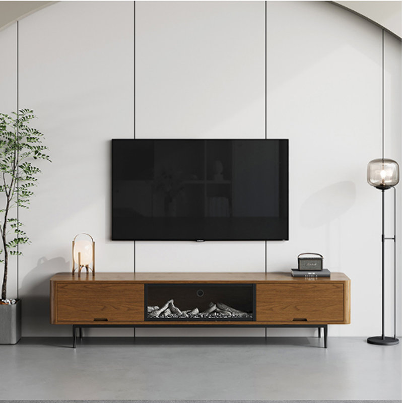 Console télé décorative pour foyer - style minimaliste