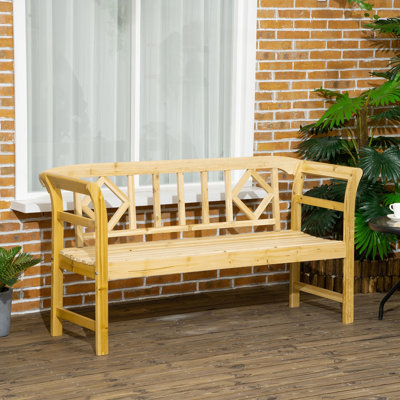 Hartner Fir Outdoor Bench by Red Barrel Studio