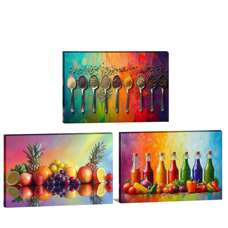3 Piece Wrapped Canvas Print
