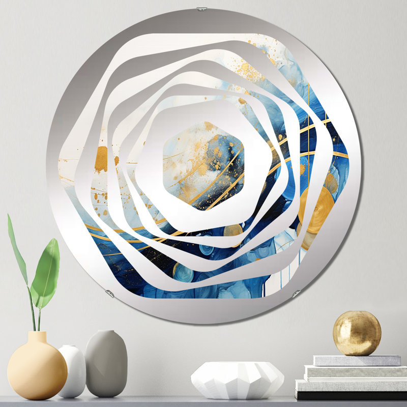 Anegla - Miroir décoratif Amorphe, 31,4 po x 31,4 po