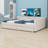 Minimalist Upholstered Bed, USB Charging Design & 2 Storage Drawers