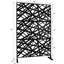 Écran d'intimité pour la piscine et l'intérieur - H 76 po Panneaux de clôture en métal noir pour patio 48 po 76-127672850