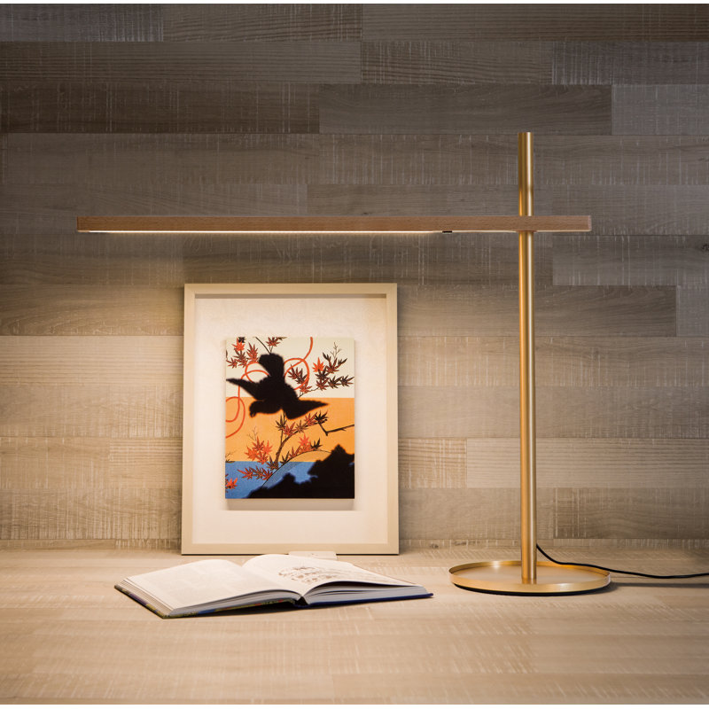 Lampe de table 27,6 "en laiton avec USB pinnix