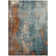 Machine Washable Indoor/Outdoor Xhevrie Teal Rug