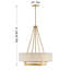 Luminaire suspendu 4 lumières Brentwood-863481744