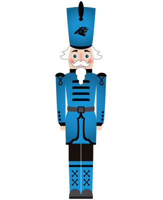 Carolina Panthers 46" Nutcracker Leaner
