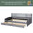 Twin Size Upholstered Platform Bed With Storage And Drawers-764467794