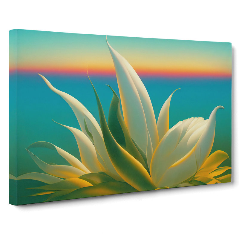 Timeless Tropical Flowers - Wrapped Canvas Print, 50cm H x 76cm W x 3cm D