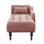 Pieds en bois massif garnis de têtes de clou capitonnées avec 1 coussin Aijia 60,6 po Brookstead-206406056
