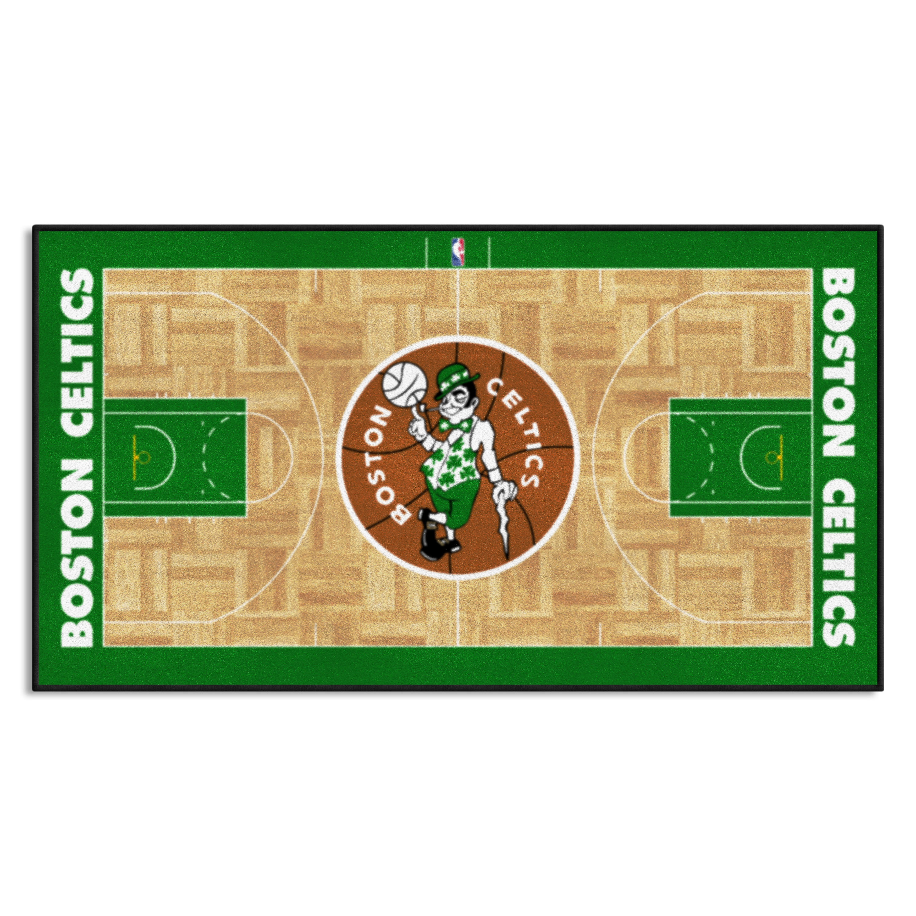 FANMATS Boston Celtics NBA Retro Boston Celtics Court Runner Rug 24In