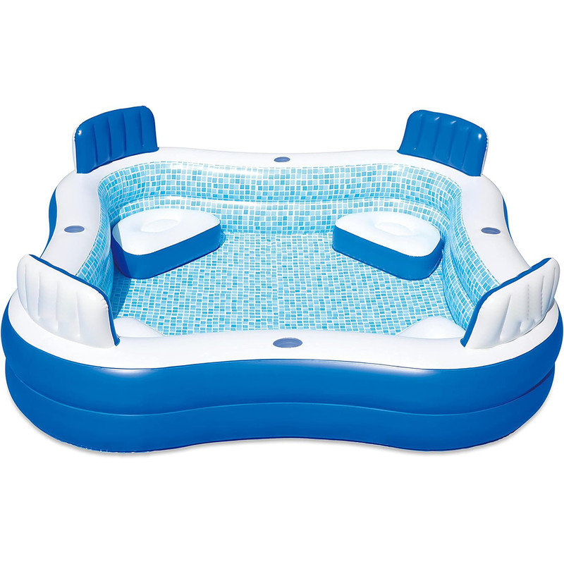 Piscine gonflable profonde de 88 po x 88 po x 26 po avec couvercle