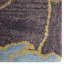 Tapis en laine touffeté à la main Burdeshaw, couleur brune, motif floral-84457251