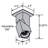 Transformer Dual Voltage Adjustable LED Spotlight - Black Finish