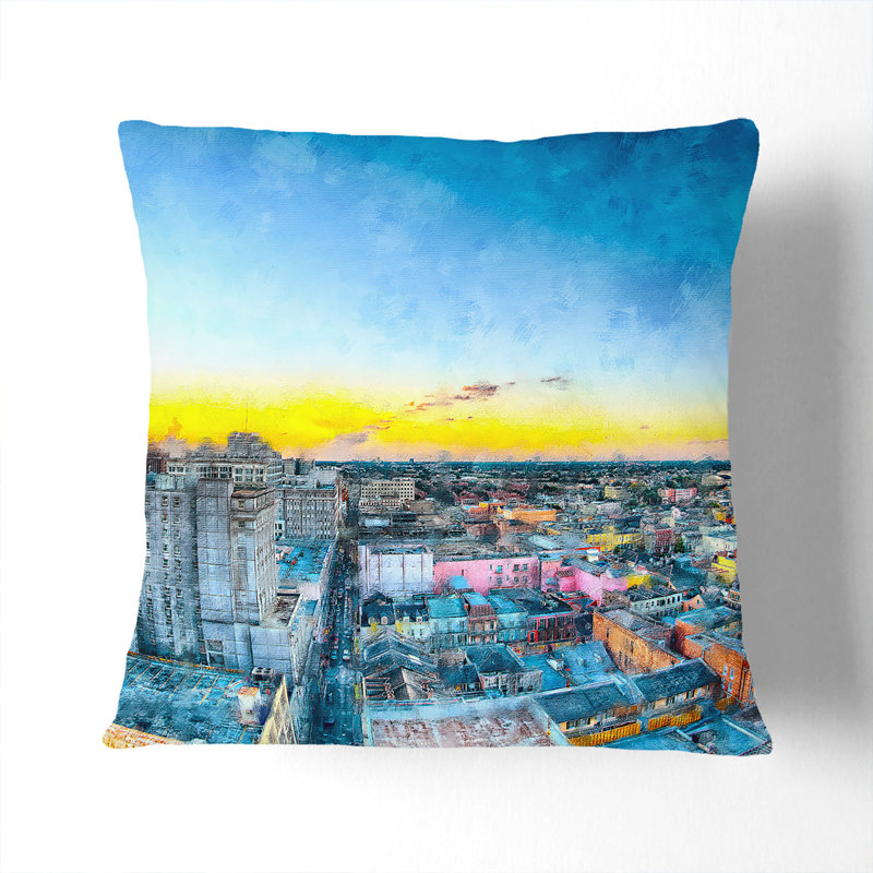 Square Throw Cushion, 55cm H x 55cm W x 20cm D