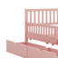 Lit plateforme simple en bois avec garde-corps double et double compartiment de rangement-447378709-447378710