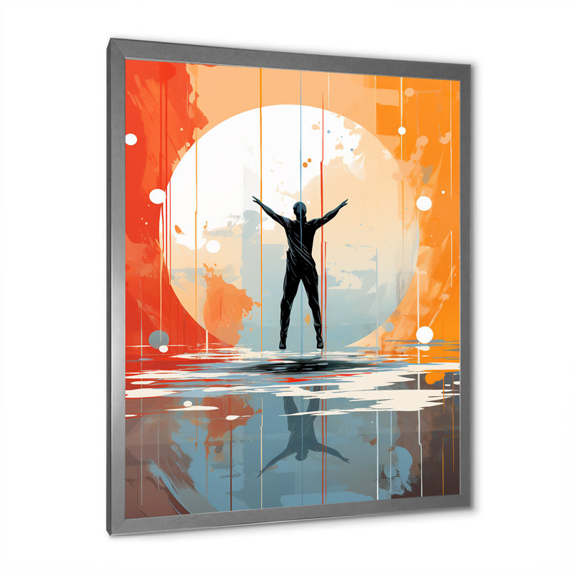 «Minimalisme Yoga Inner Balance III», reproduction d'art sur toile, H 32 po x l 24 po x P 1 po, Argent