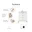 Meuble-lavabo de comptoir en marbre blanc Carrara de 30 po avec robinet Bristol-543384122