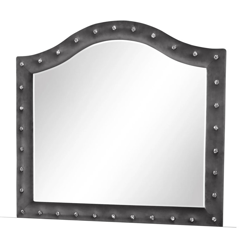 Miroir capitonné en cristal Sophia Modern Style