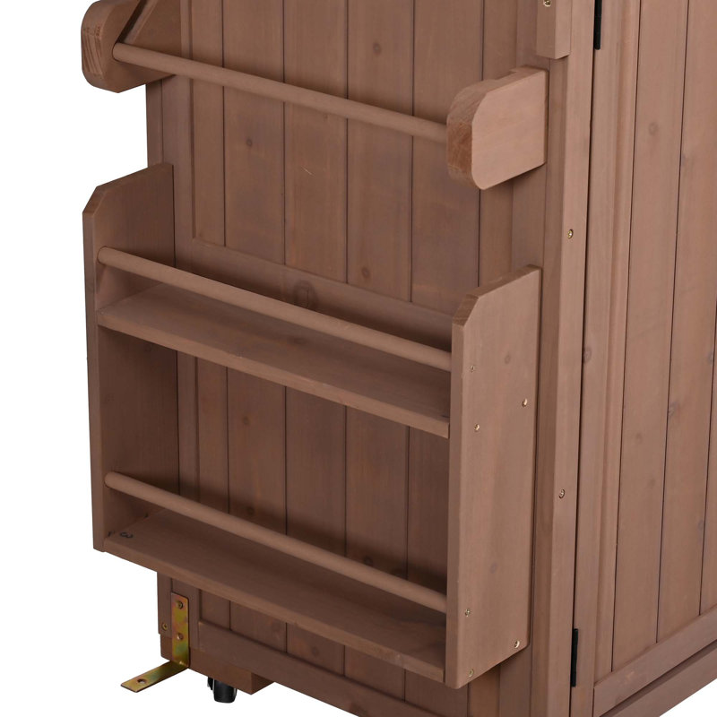Modern 60.2 Inch Wide Outdoor BBQ Kitchen Island With Wheels, Stainless Steel Top, Drawers, Spice Rack & Wine Rack, Brown