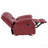 Red Upholstered Glider Recliner Chair