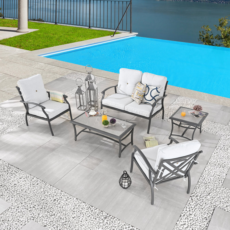 5-Piece conversation set, White