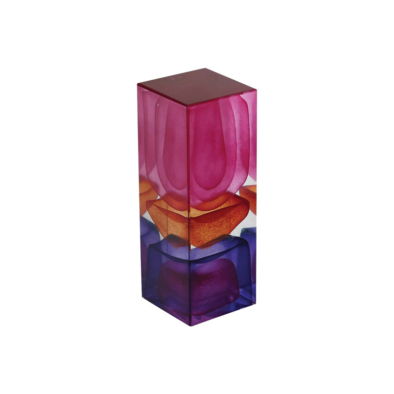 Dew Drop, 6.75" H x 2.5" W x 2.5" D, Pink