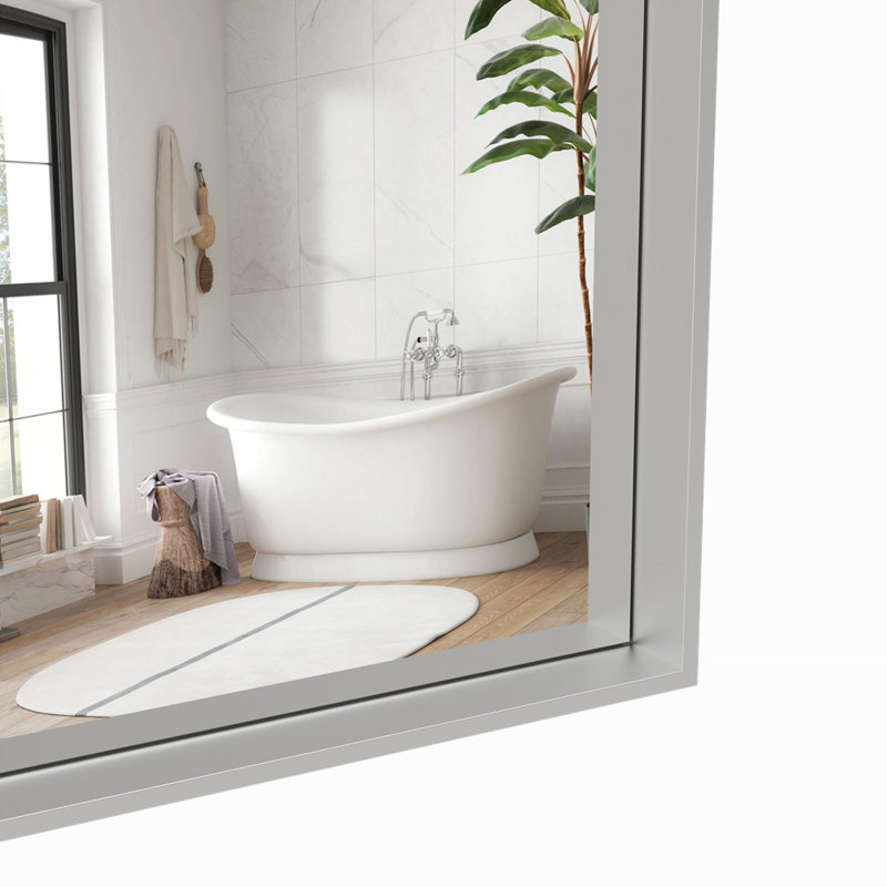 Miroir de salle de bain 60 "X 40", Argent argent