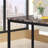 Faux Marble Top Metal Frame Dinette Table