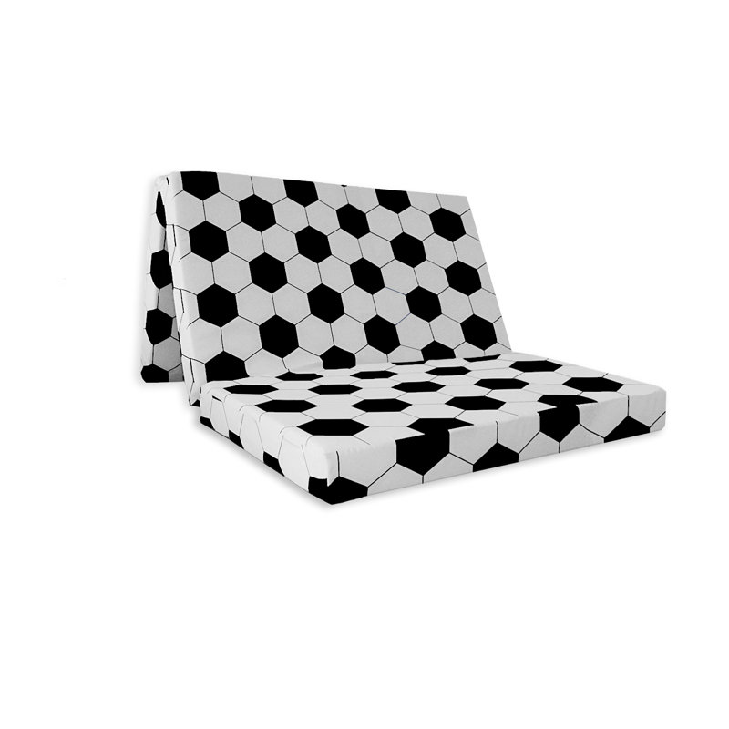 Dull UK Small Double - DE 120 X 190 Cm Symple Stuff Foam Mattress, Black/White