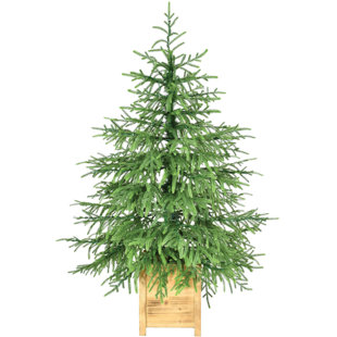 Potted Artificial Christmas Porch Tree