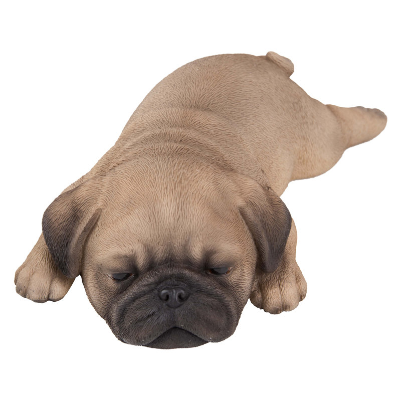 Pug Puppy Sleeping Statue
