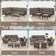 Canapé modulaire d'extérieur en osier de 100 po avec coussins Serita Trym-1276839186