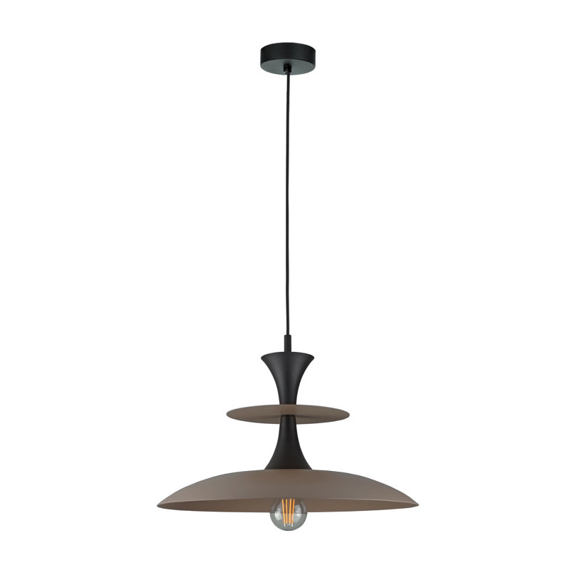 1 - Light Pendant, Brown/Black
