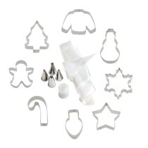  Wilton Holiday Grippy Cookie Cutters, Set of 4: Christmas Cookie  Cutters: Home & Kitchen