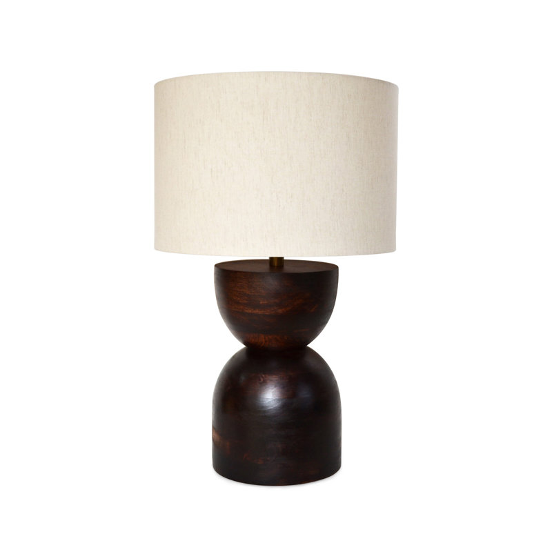 Lampe de table en bois massif Millerville