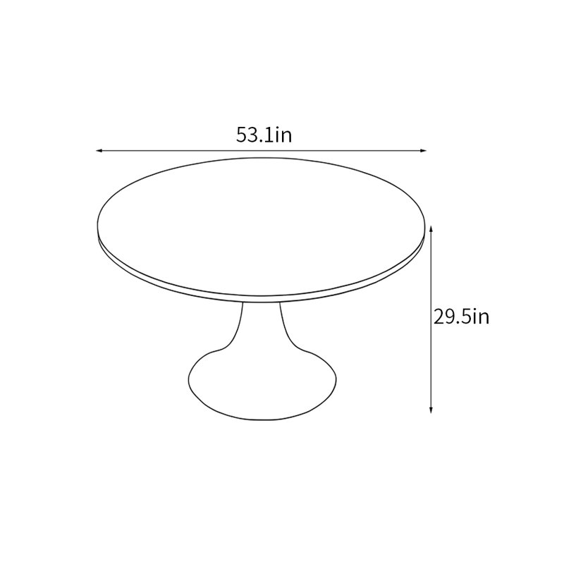 Kyrel, 29.5"H x 53.1"L x 53.1"W