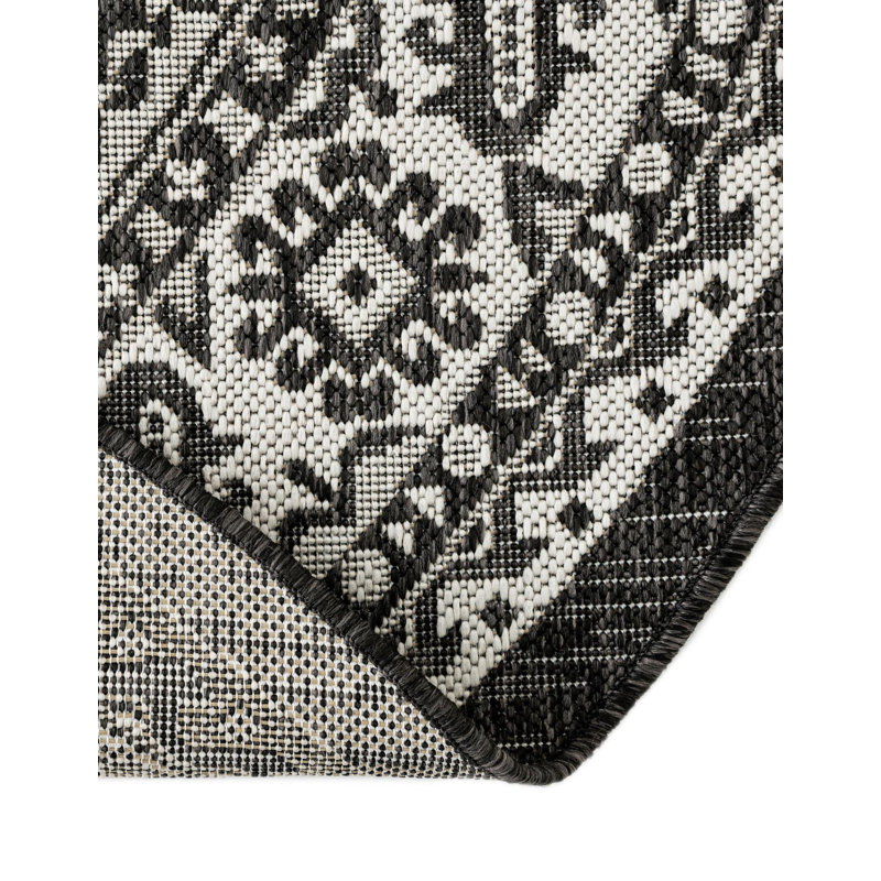 Tapis d'extérieur couleur pierre, Rond 6 pi 1 po