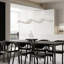 3000K LED Gold Modern Linear Pendant Light Fixture