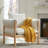 33" Mid-Century Modern Solid Wood Accent Chair,Reading Chair with Wrapped Armrests-327446627