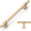 Paquet de 10 poignées d'armoire en or champagne de 6,3 pouces avec poignées de tiroir au centre pour armoires de salle de bain, commodes, armoires, quincaillerie durable-116038925-116038911-116038918