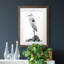 Shoreline Heron In B&W II - peinture encadrée-1032955133-1032955134