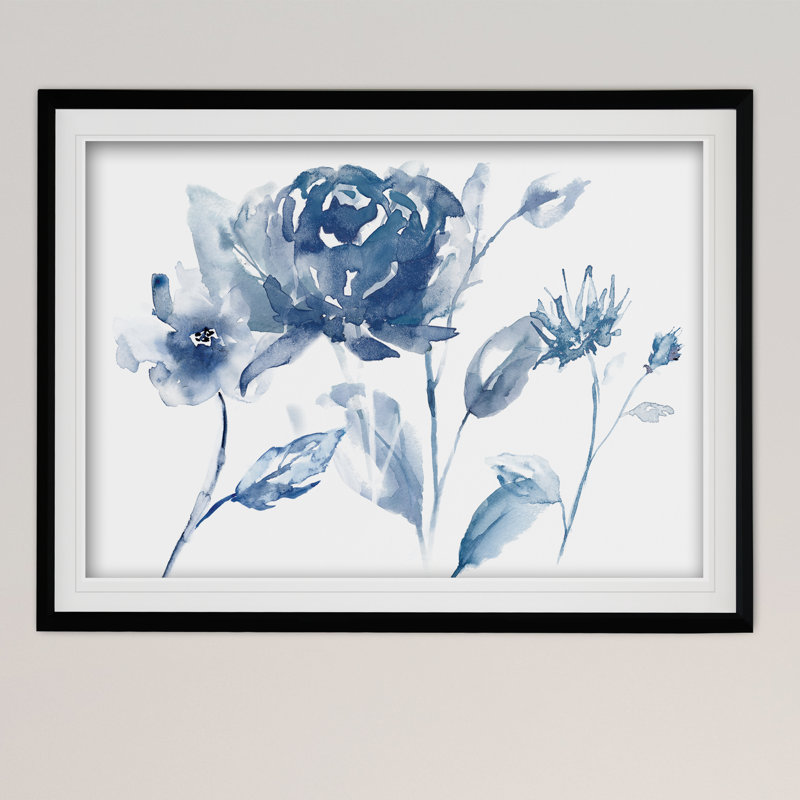 Translucent Blues I - reproduction de cadre photo, Noir, H 26 po x l 36 po x P 1,5 po