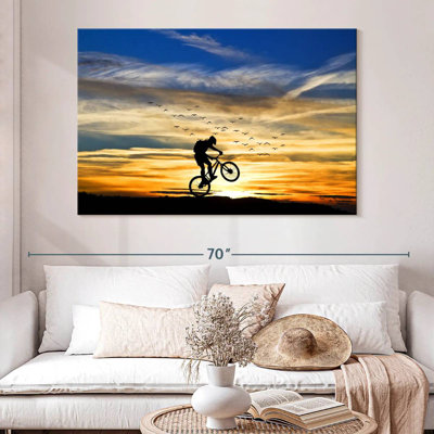 Bicycle Stunt Silhouette