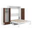 Grand lit escamotable avec lumière DEL, lit escamotable avec tiroirs de rangement pour garde-robe de bureau, lit escamotable pour chambre à coucher